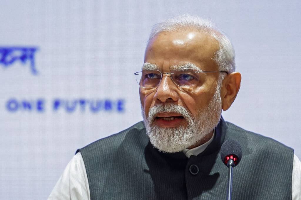 Modi: líder indiano pede que transição energética seja justa e inclusiva (Evelyn Hockstein/Getty Images)