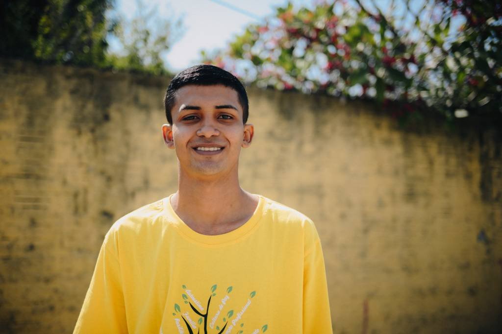 Jonatas Silva, 19 anos, mudou de vida ao participar de programa da prefeitura de Eusébio (CE), que tem apoio do Unicef (UNICEF/BRZ/Alécio Cezar/Exame)