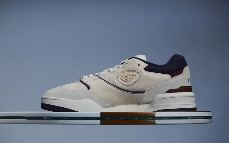 O tênis Lineshot da Lacoste: visual retrô (Lacoste/Divulgação)