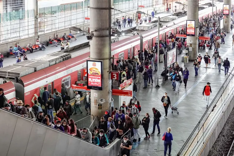 Greve: movimento afeta linhas operadas pela CPTM e Metrô (Anadolu Agency/Getty Images)