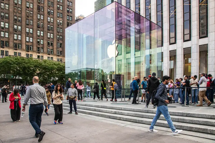 Apple na China: norte-americana tem perdido espaço para marcas como Samsung e Huawei (Leandro Fonseca/Exame)