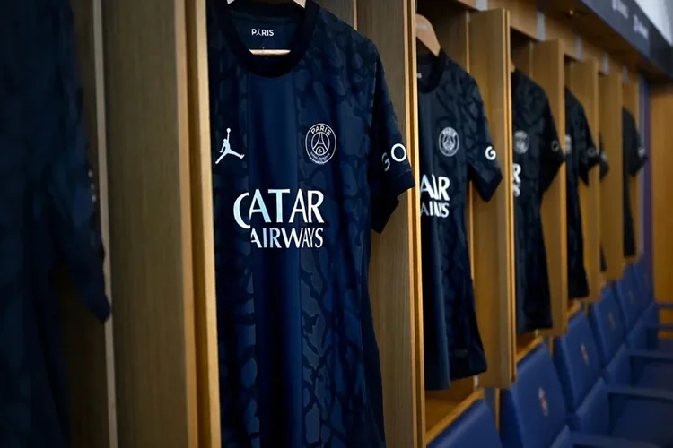 PSG: uniforme leva emblema da marca de Michael Jordan (PSG/Divulgação)