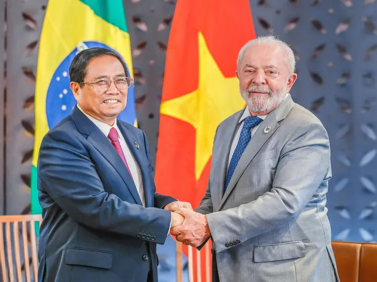 21.05.2023 - Presidente da República, Luiz Inácio Lula da Silva, durante Encontro com o Primeiro-Ministro da República Socialista do Vietnã, Pham Minh Chinh. Hiroshima, Japão. Foto: Ricardo Stuckert/PR (Ricardo Stuckert/PR/Divulgação)