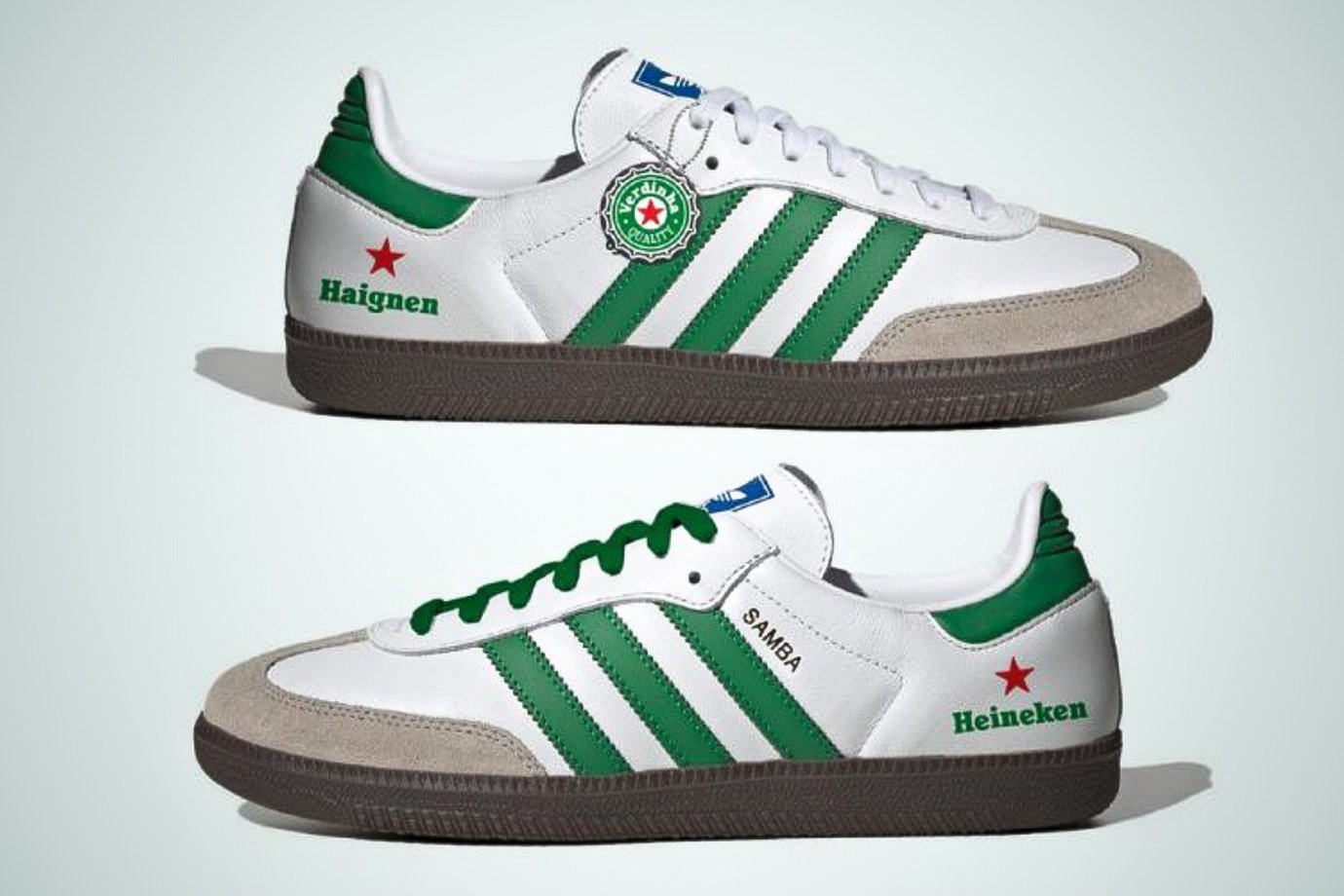 Tênis em colaboração da Heineken com Adidas