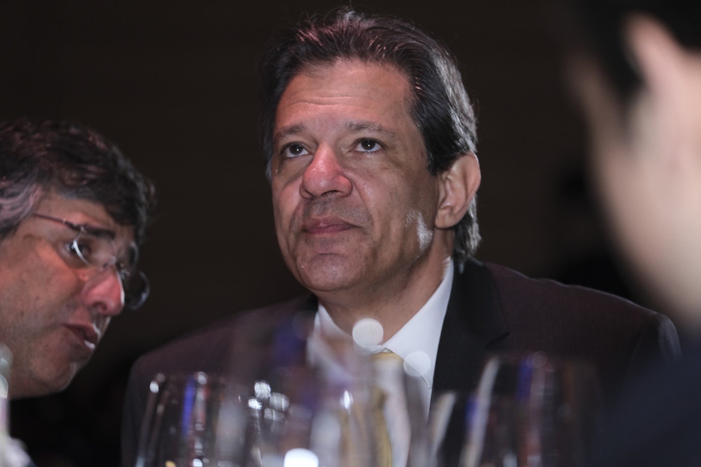 Haddad e Dario Durigan chegam à residência oficial de Lira para discutir subvenções do ICMS