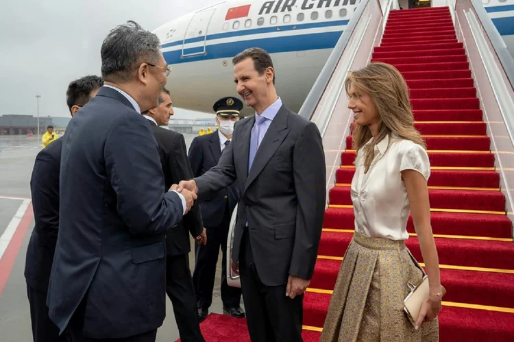 Xi recebeu Assad nesta sexta-feira, na cidade do leste da China (AFP/AFP)
