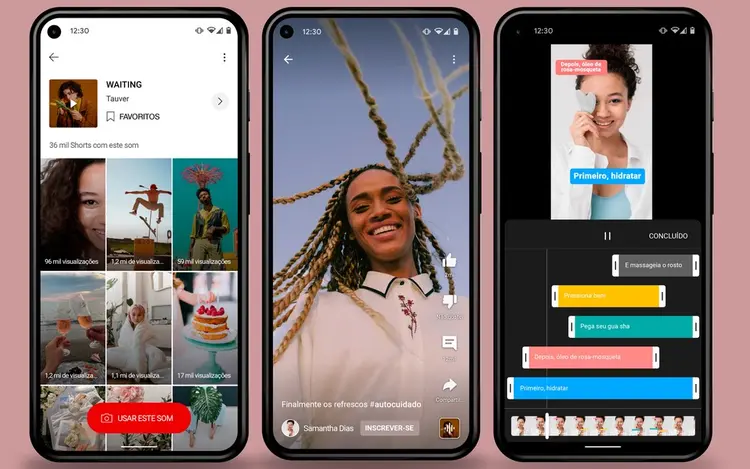 YouTube Shorts: formato chegou ao Brasil para concorrer com o TikTok em 2021 (YouTube Shorts/Reprodução)