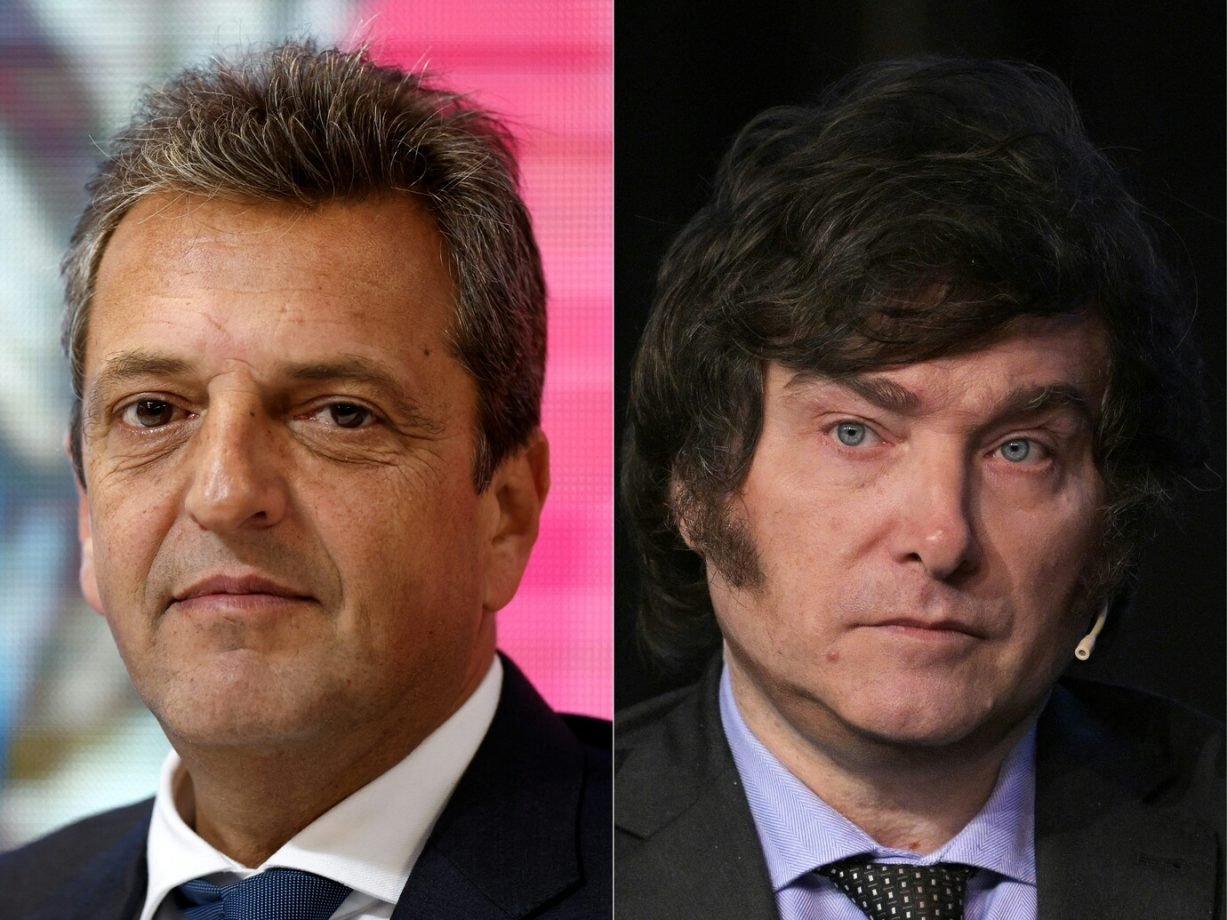 Eleições na Argentina: assista aqui ao debate deste domingo entre Javier Milei e Sérgio Massa