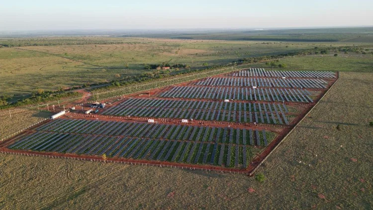 Fazenda Solar da Delta Energia, localizada em Três Lagoas (MS) (Grupo Delta Energia/Divulgação)