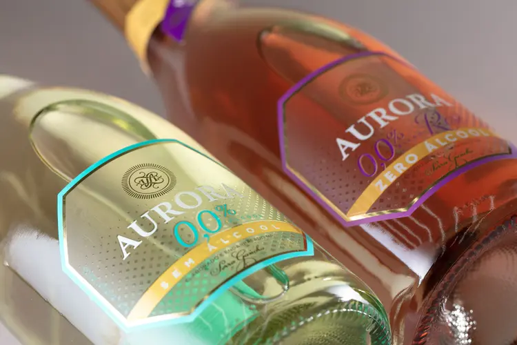 Espumante zero álcool da vinícola Aurora. (Eduardo Benini/Divulgação)