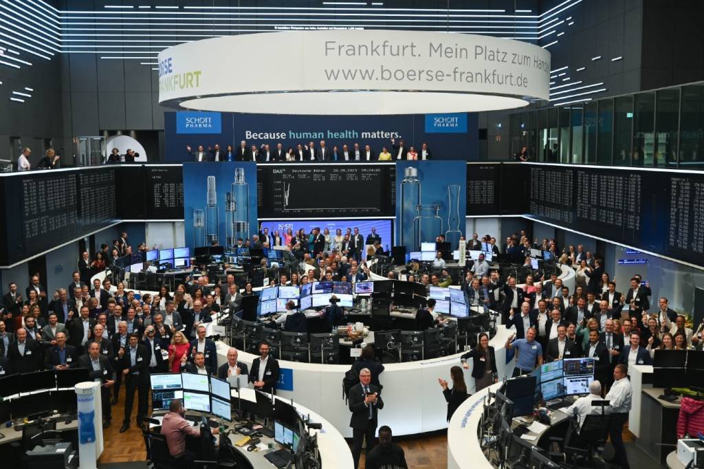 Bolsa de Valores de Frankfurt, na Alemanha (picture alliance/Getty Images)