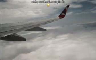 Passageira filma explosão em turbina durante voo Rio-SP; veja vídeo