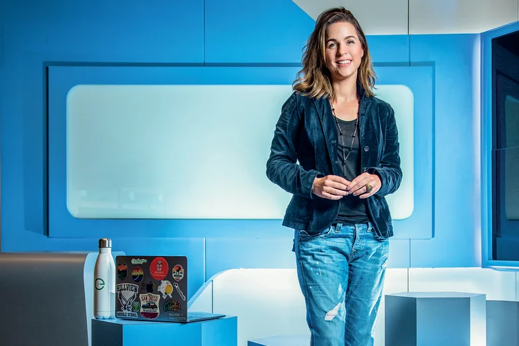 Iona Szkurnik, da Education Journey: “O grande momento que estamos vivendo agora é o acesso à tecnologia de IA, que já existe há muitos anos” (Leandro Fonseca /Exame)