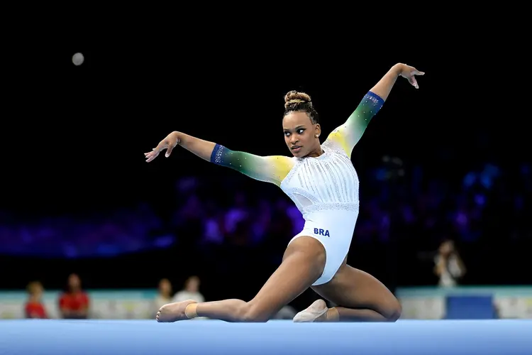 Rebeca Andrade ganhou destaque na última Olimpiada (Matthias Hangst/Getty Images)