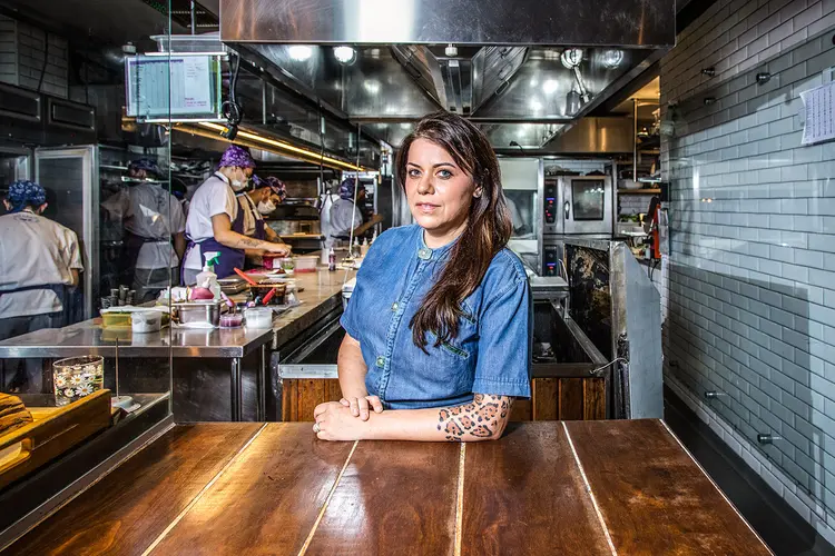 A chef Janaina Torres Rueda: comida de excelência no centro de São Paulo (Leandro Fonseca/Exame)