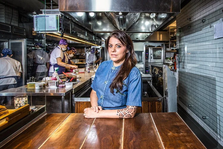 A chef Janaina Torres Rueda: comida de excelência no centro de São Paulo (Leandro Fonseca/Exame)