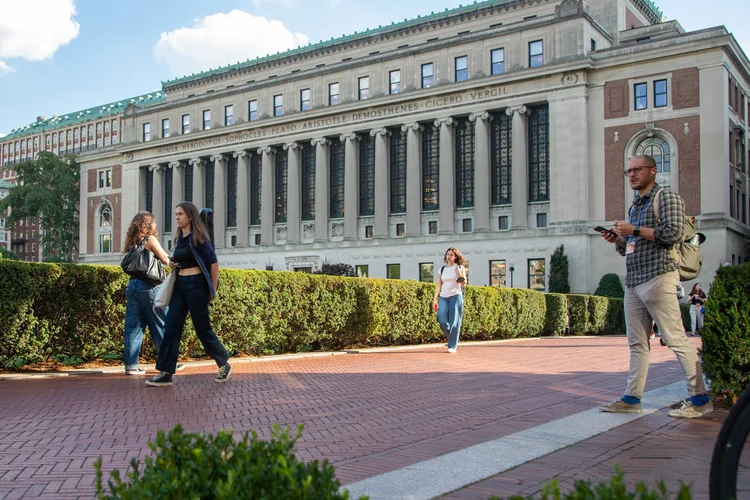 Universidade Columbia, em Nova York: 25 lideranças públicas do Brasil vão passar a semana na sala de aula para discutir segurança pública em abordagens teóricas e práticas (Leandro Fonseca/Exame)