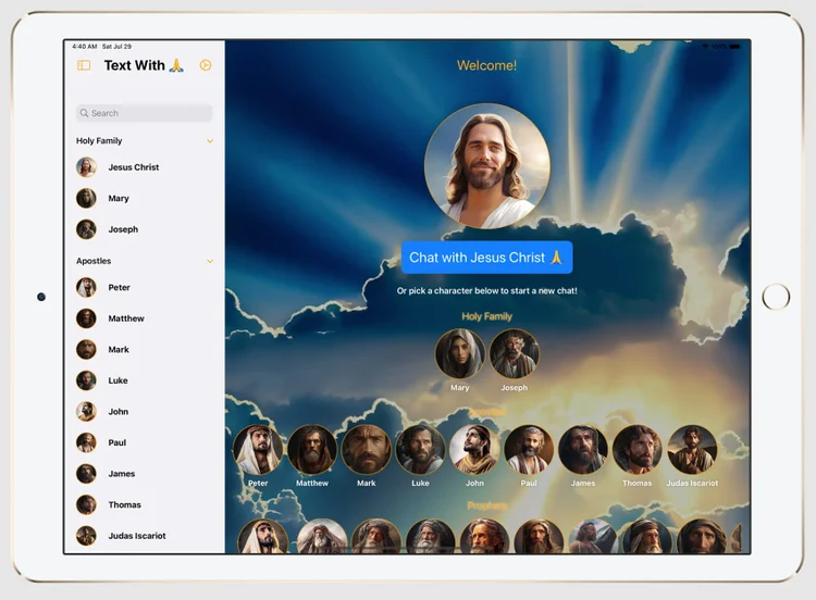 Ask Jesus: app permite falar com uma versão artificial de Jesus 