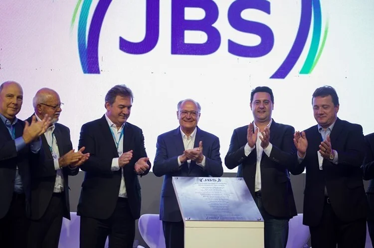 O vice-presidente Geraldo Alckmin durante o evento de inauguração da JBS (JBS/Divulgação)