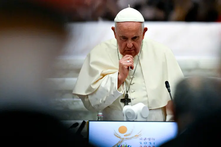 Papa Francisco: Pontífice reiterou que o matrimônio é a união entre um homem e uma mulher (Vatican Media/Getty Images)