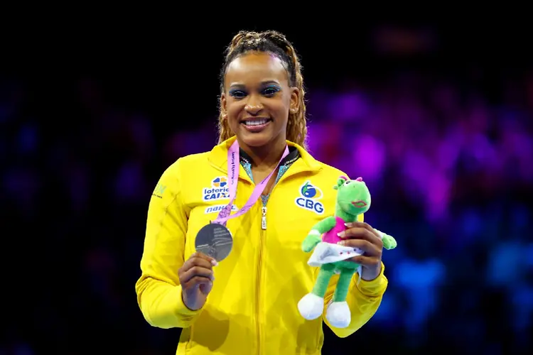 Rebeca Andrade ganhou destaque na última Olimpiada (Naomi Baker/Getty Images)