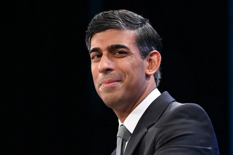 Rishi Sunak: premier britânico enfrenta dificuldades em seu governo (Anthony Devlin/Getty Images)