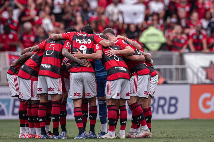 Flamengo: time carioca durante o Campeonato Brasileiro (Paula Reis/CRF/Twitter/Reprodução)