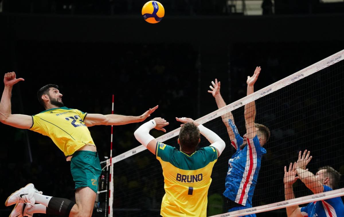 No tie-break, Brasil bate a República Tcheca e vence a segunda no  Pré-Olímpico de vôlei masculino