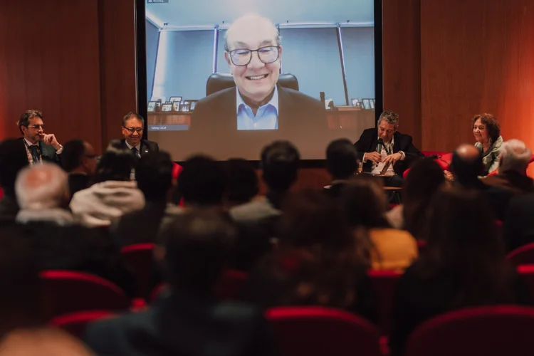 O ministro do STF Gilmar Mendes participa do Fórum Futuro da Tributação do Fibe, onde é membro do Conselho Consultivo.  (Cláudio Noy/FIBE/Divulgação)