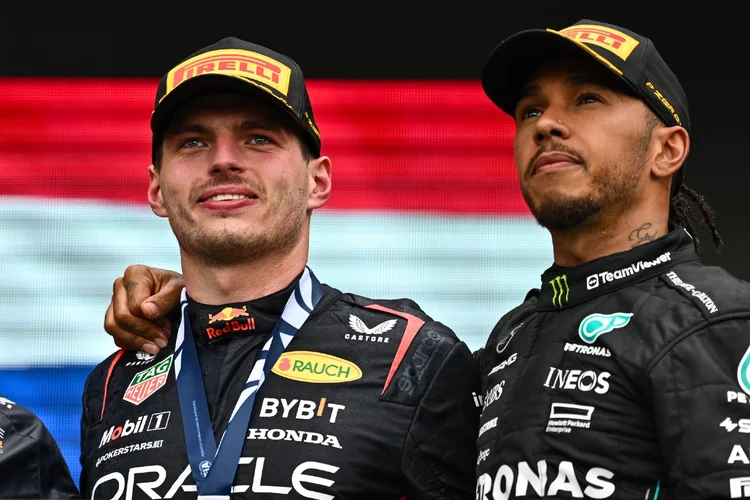 Fórmula 1: Max Verstappen e Lewis Hamilton ( Minas Panagiotakis/Getty Images)