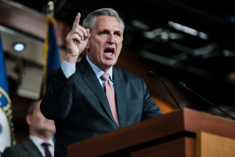 McCarthy: presidente da Câmara dos EUA também defende a renúncia de Joe Biden (Kent Nishimura /Getty Images)