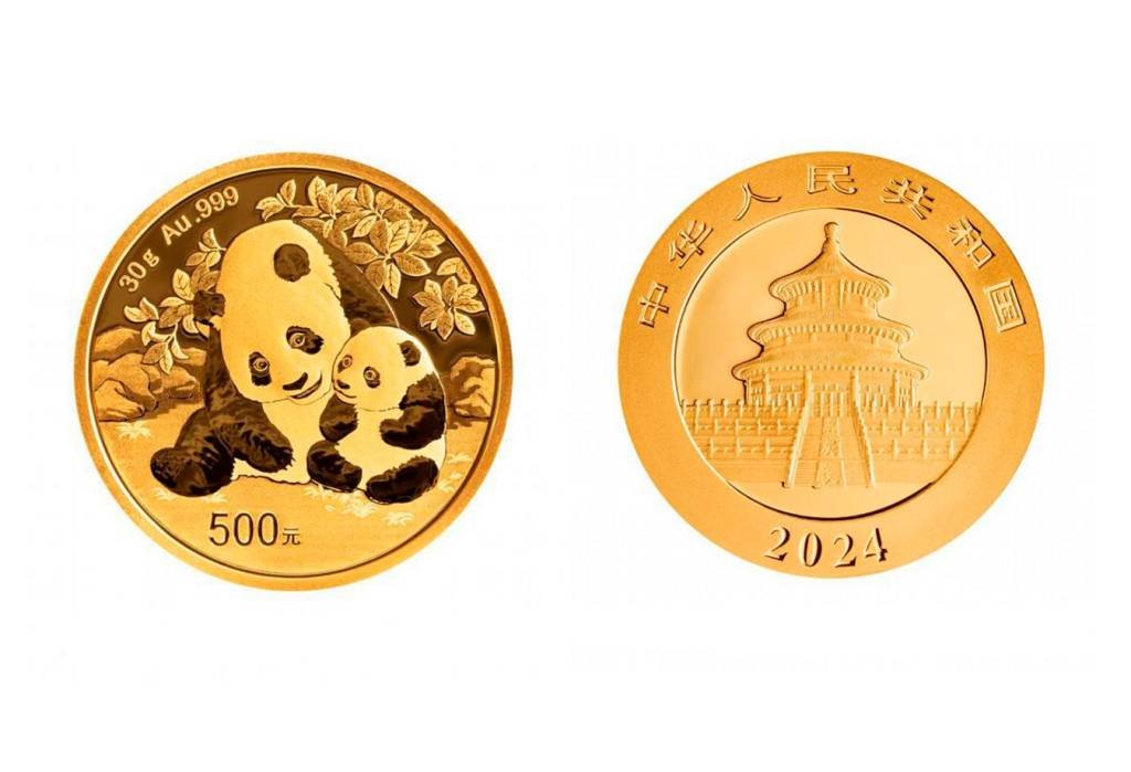 China emitirá moedas comemorativas apresentando pandas-gigantes