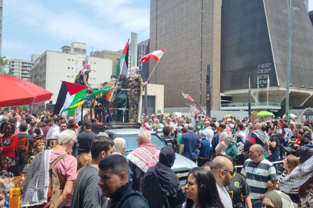 Manifestações pró-Israel e Palestina são registradas em São Paulo e no Rio de Janeiro