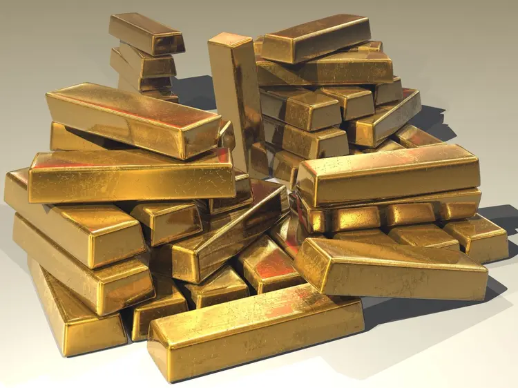 Ouro: o ouro subiu mais rápido do que o esperado recentemente, superando os rendimentos elevados dos Treasuries e o dólar forte (Pixabay/Divulgação)