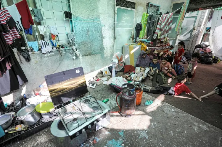 UE: Diante da situação dramática em Gaza, os líderes pretendem garantir que os palestinos do enclave recebam ajuda humanitária urgente (AFP/AFP)