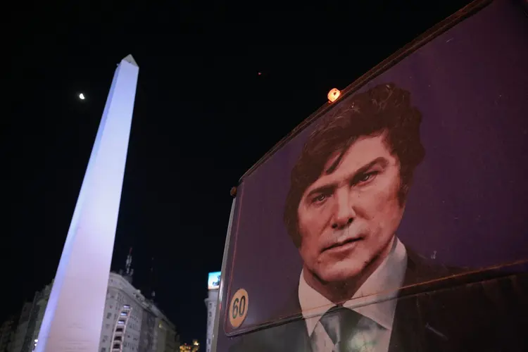 Foto do Obelisco, em Buenos Aires:  ( Juan Mabromata/AFP)
