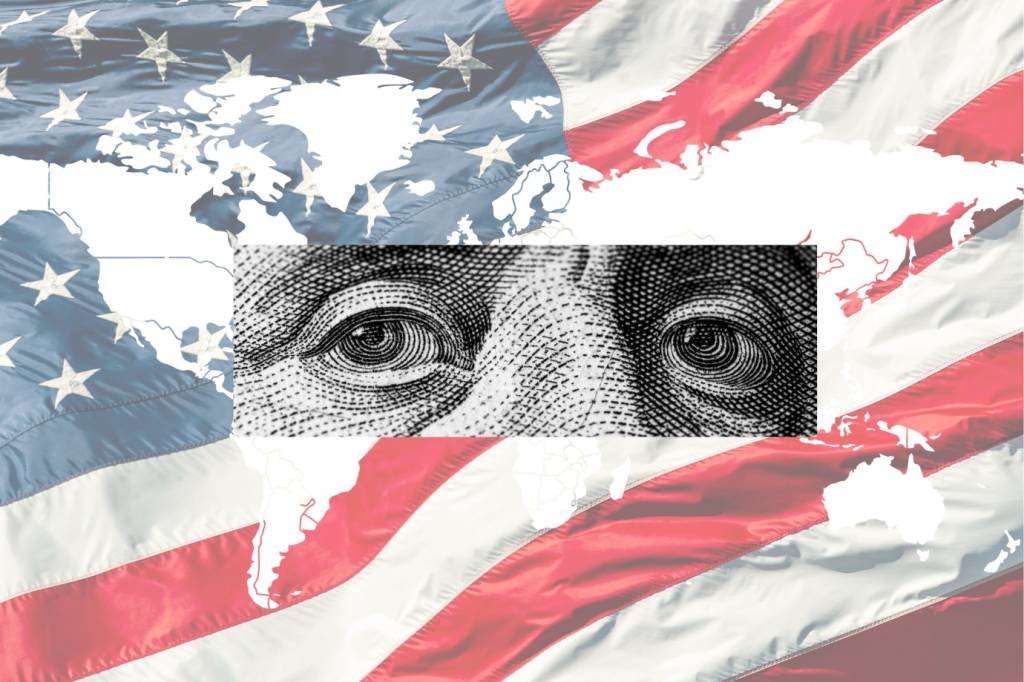 A hegemonia do dólar americano como a moeda do mundo