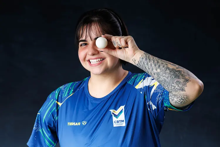 Bruninha Alexandre: “Hoje eu consigo jogar de igual para igual” (Divulgação: Marcio Mercante/CBTM)