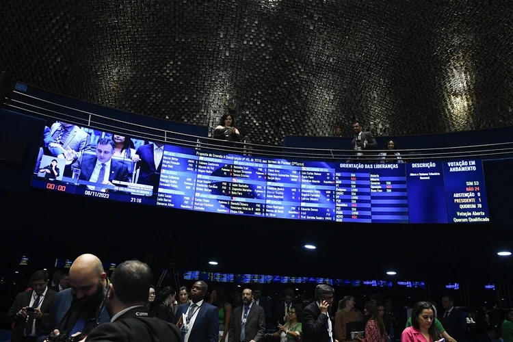 Plenário do Senado Federal durante sessão deliberativa ordinária. (Roque de Sá/Agência Senado/Flickr)