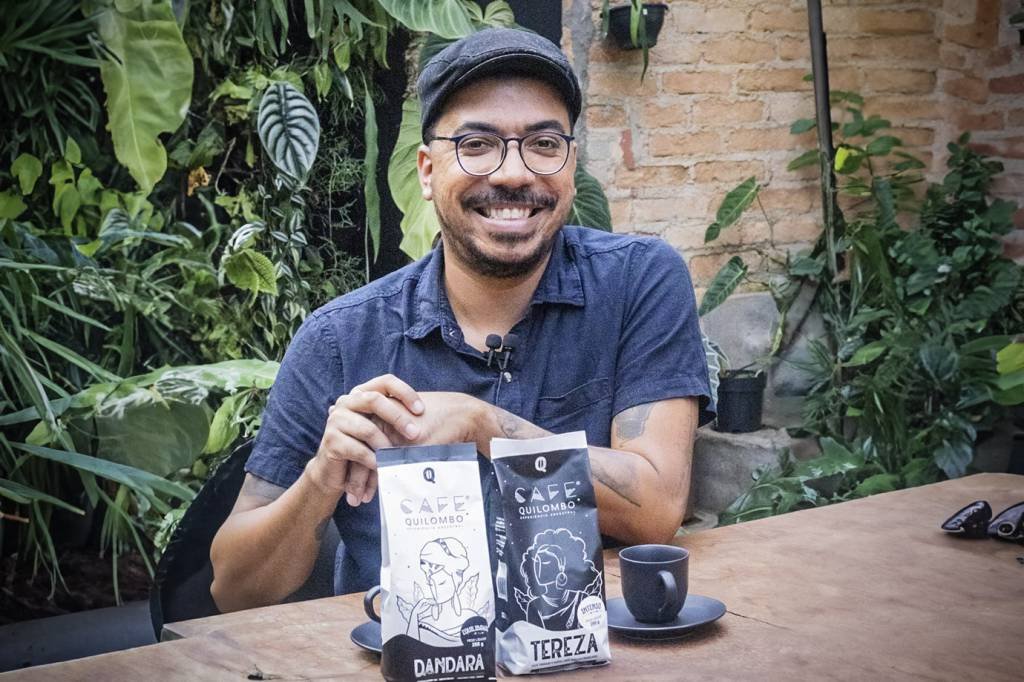 Danilo Lessa Negrete, fundador do “Café Quilombo”: “O café é preto há muito tempo, digo preto não só na cor da bebida, mas por causa das mãos pretas que o cultivaram por anos” (Divulgação: Café Quilombo)