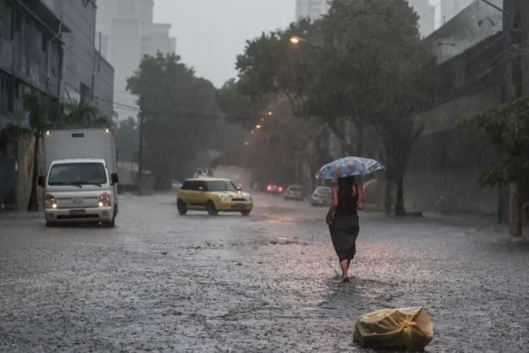 Chuva em SP: forte temporal afetou a rede de distribuição de energia em vários pontos do estado (Marcelo Camargo/Agência Brasil)