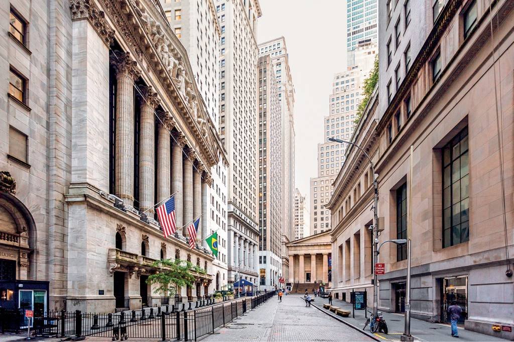 Wall Street, coração financeiro de Nova York (Alexander Spatari/Getty Images)