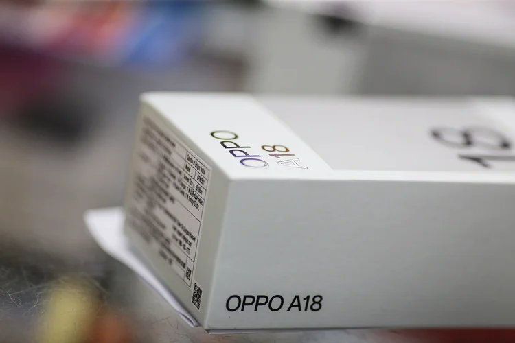 Oppo: A participação geral dos fabricantes chineses de marcas de telefonia móvel na Indonésia também está aumentando ano a ano (Dhiraj Singh/Bloomberg/Getty Images)