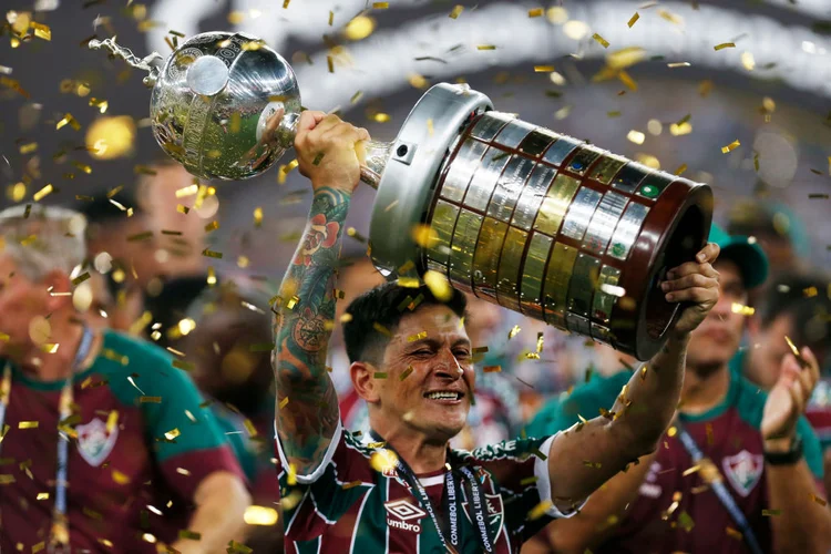 Germán Cano: jogador marcou 13 gols na competição (Ricardo Moreira/Getty Images)