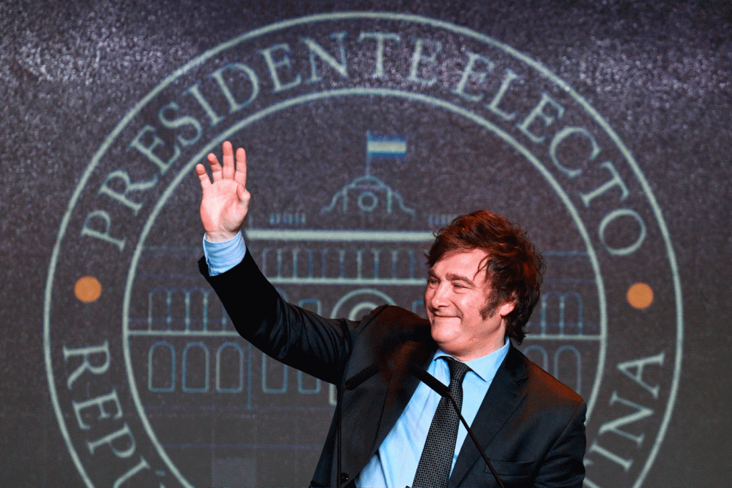 Javier Milei, novo presidente da Argentina eleito neste domingo, 19 (Luis Robayo/AFP)