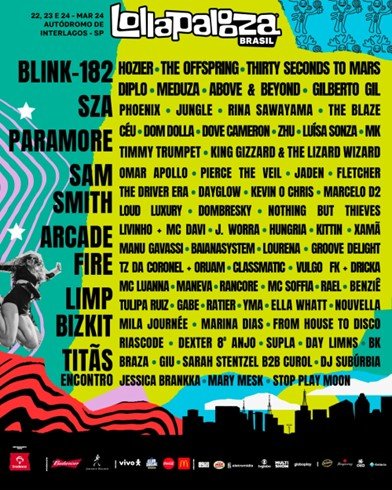 Lollapalooza Brasil anuncia sua décima edição e informa datas