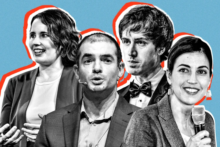 Helen Toner, Ilya Sutskever, Adam D’Angelo, Tasha McCauley: o grupo de conselheiros que demitiu Sam Altman (Montagem com fotos de/Getty Images)