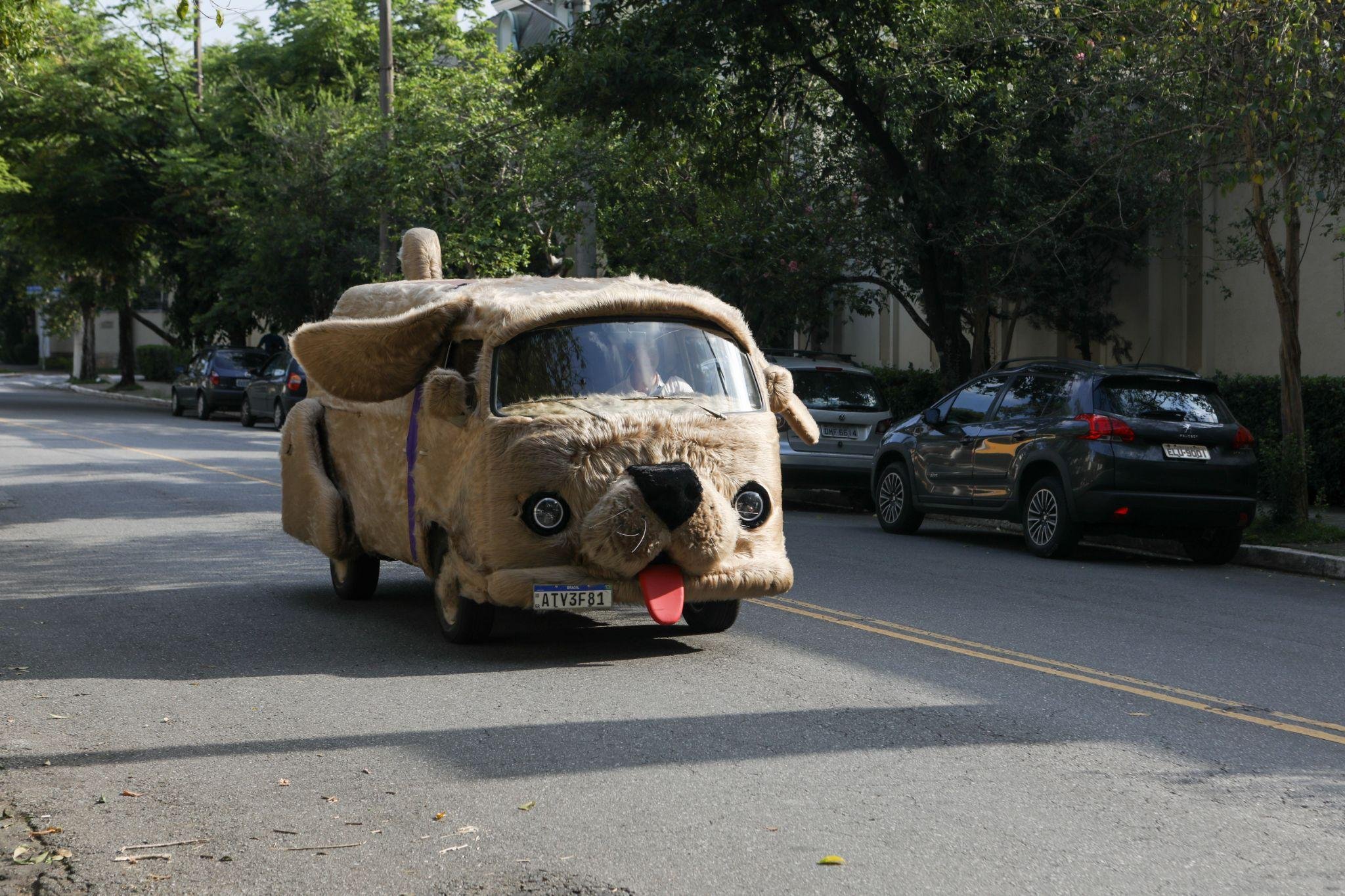 O carro cachorro da Petlove entrou na trend ‘dois reais ou um presente misterioso’