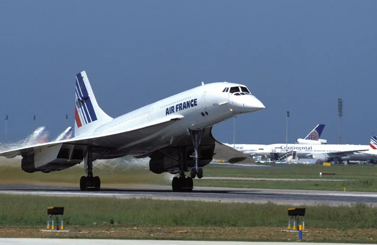 Concorde: avião supersônico fez seu último voo em 2003. (Etienne DE MALGLAIVE/Gamma-Rapho/Getty Images)