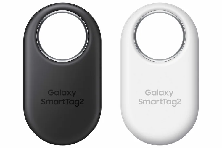 Representação do dispositivo de rastreamento Galaxy SmartTag 2 (Samsung /Getty Images)